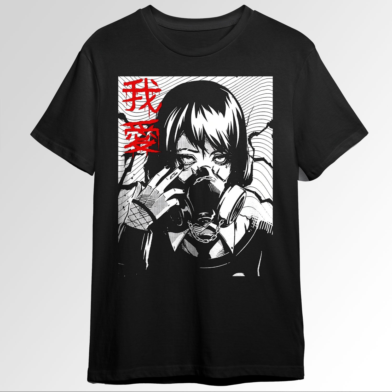 Vaporwave Gas Mask Girl Urban Japanese Goth 138650914