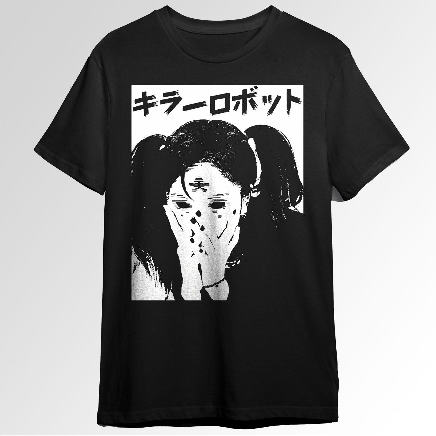 Vaporwave Spooky Japanese Goth Girl 138809031