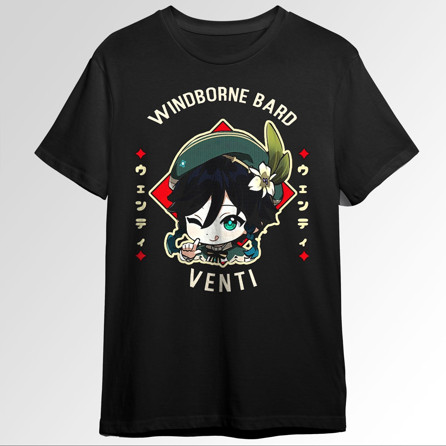 Venti Windborne Bard Genshin Impact Chibi 110719478
