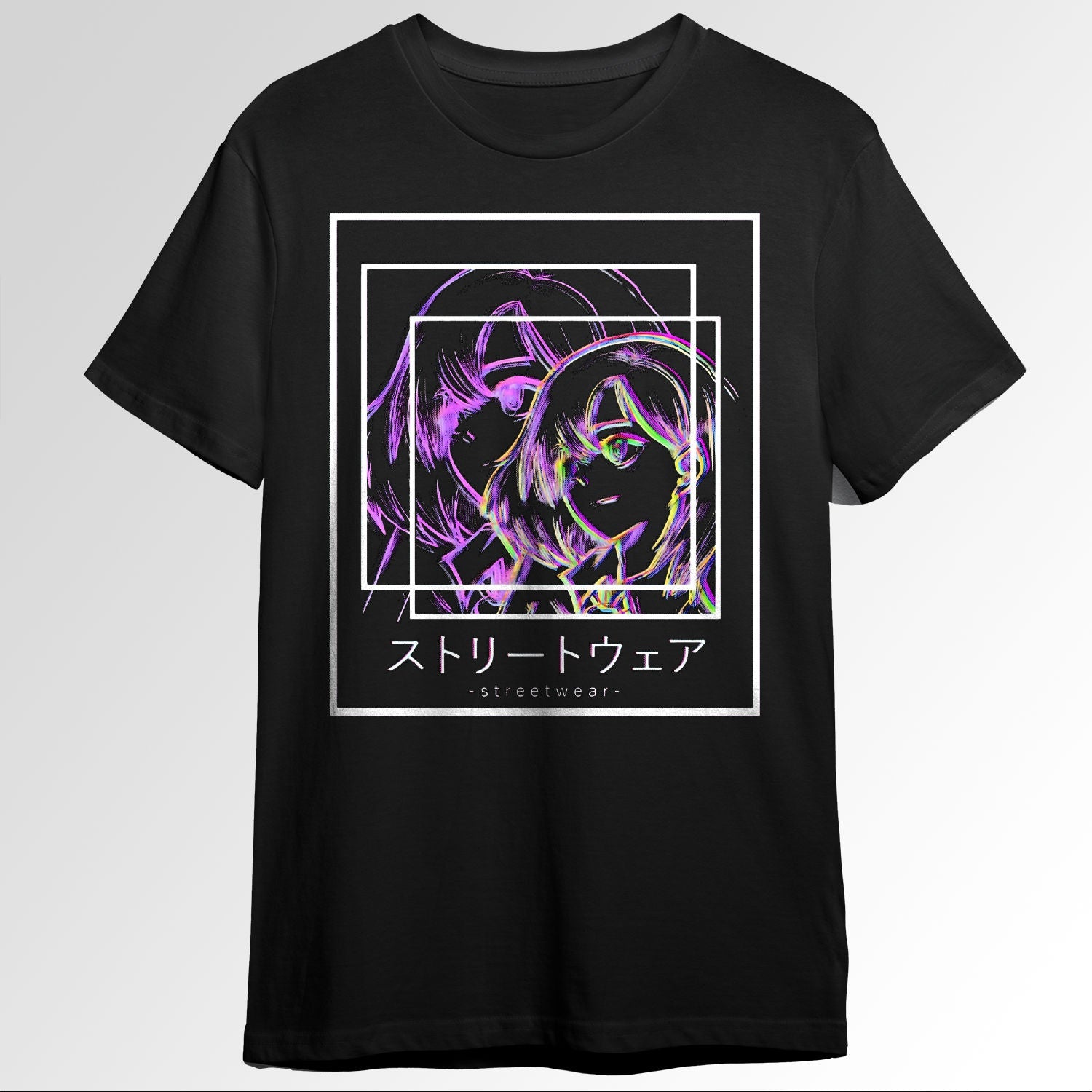 Waifu Anime Japanese Girl Manga Vaporwave Glft Lo0116
