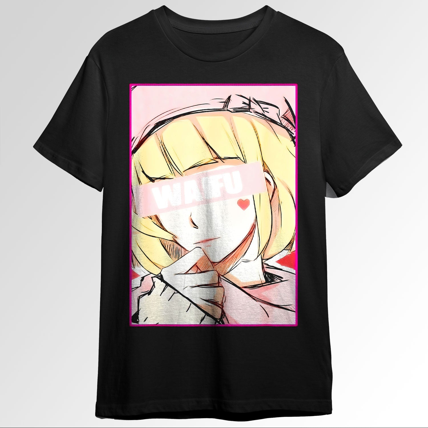Waifu Cute Anime Girl Aesthetic Tee for Weebospla0232