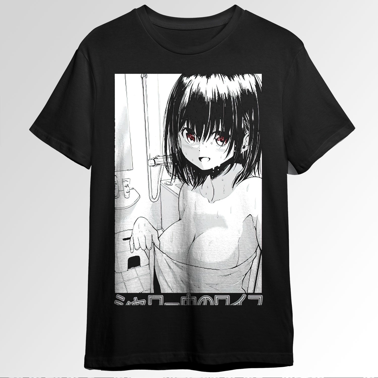 Waifu Material Anime Tee Babe Selfie Hentai Girl 0282