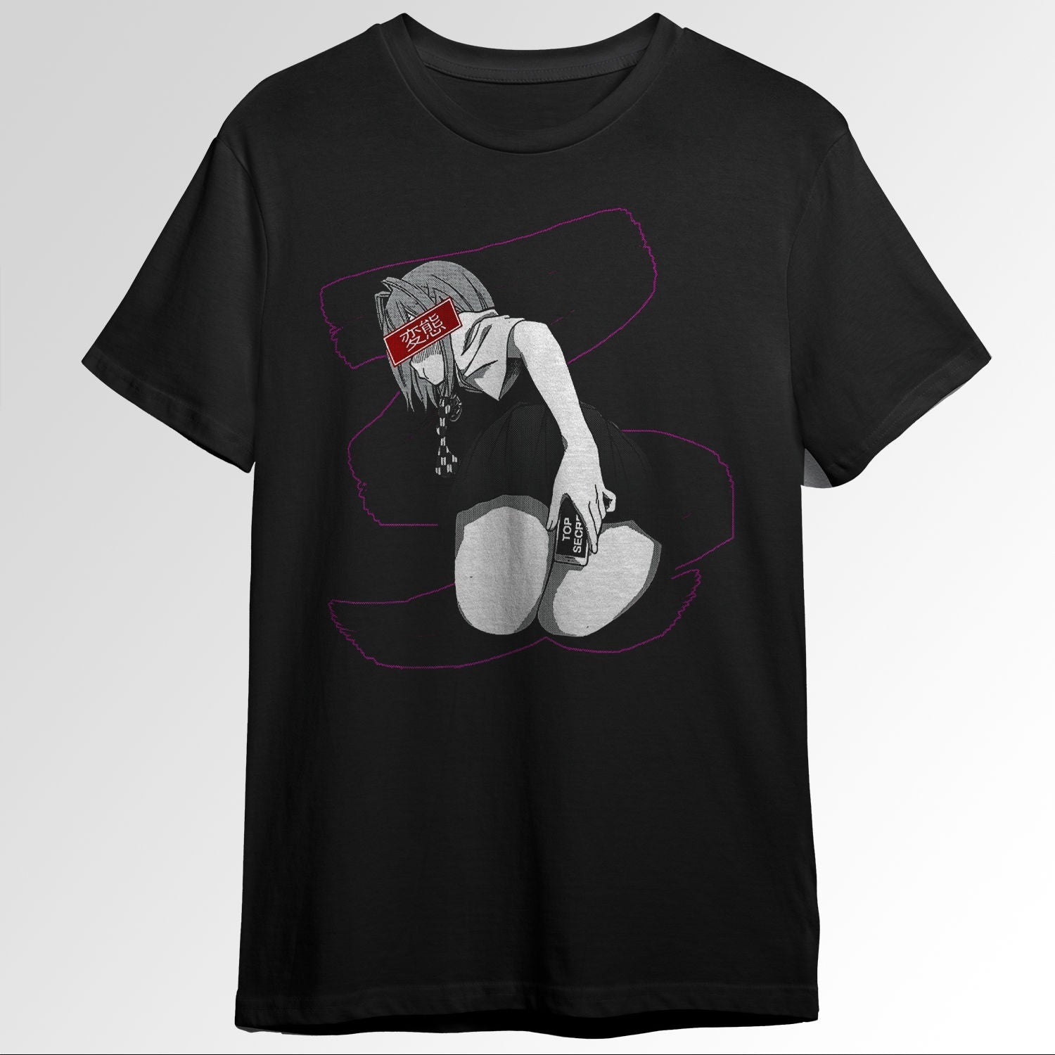 Waifu Material Vaprowave Pervert Anime Girl ret 70305