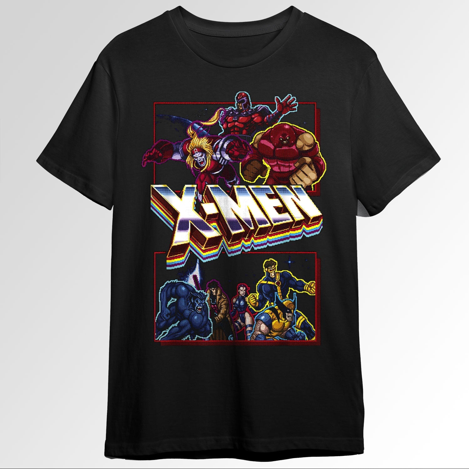 X Men Retro Video Game Logo Panels 94564867