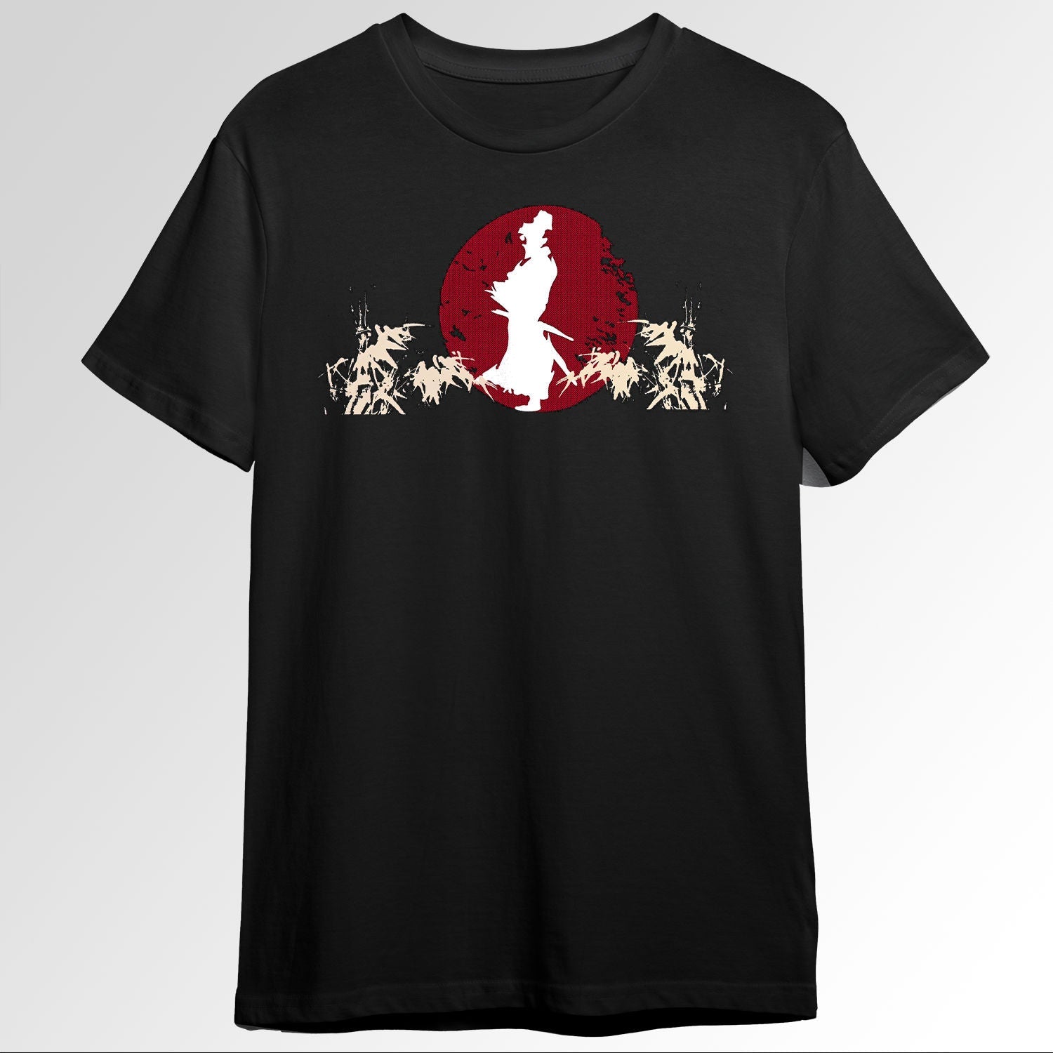 japanese art about samurai black design 63673561